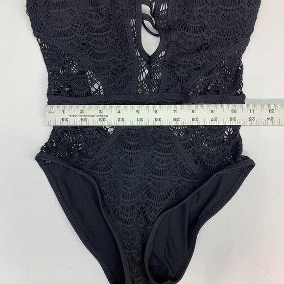 BECCA Women's Show‎ & Tell Crochet One Piece Swimsuit Size XS - Picture 11 of 12